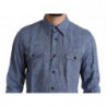 Camicia casual da uomo a righe blu - IT39 - S