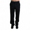 Pantaloni da uomo formali Jaquard neri - IT44 - XS