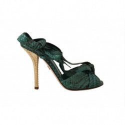 Sandali con tacco in pelle...
