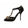 Scarpe sandali tacco Vally cristallo nero perle finte - EU39/US8.5