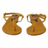 Scarpe sandali bassi Devotion in pelle senape - EU35/US4.5