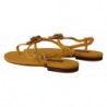 Scarpe sandali bassi Devotion in pelle senape - EU35/US4.5