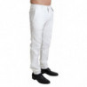 Pantaloni eleganti in broccato jaquard bianco - IT46 - S