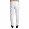 Pantaloni eleganti in broccato jaquard bianco - IT46 - S