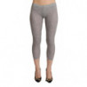 Pantaloni slim leggings corti in modal grigio a vita bassa - IT2 - S