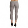 Pantaloni slim leggings corti in modal grigio a vita bassa - IT2 - S
