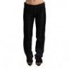 Jeans dritti in denim di cotone nero a vita bassa - W31