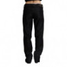 Jeans dritti in denim di cotone nero a vita bassa - W31