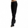 Jeans dritti in denim di cotone nero a vita bassa - W31
