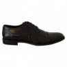 Scarpe formali in pelle nera con pelli esotiche - EU39/US6