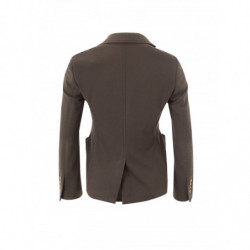 Giacca In Cotone Due Bottoni Tortora - IT40