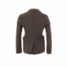 Giacca In Cotone Due Bottoni Tortora - IT40