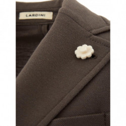 Giacca In Cotone Due Bottoni Tortora - IT40