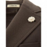 Giacca In Cotone Due Bottoni Tortora - IT40