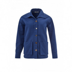 Giacca in cotone blu stile...