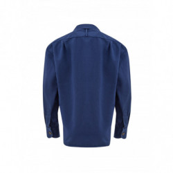 Giacca in cotone blu stile 'camicia' - IT40