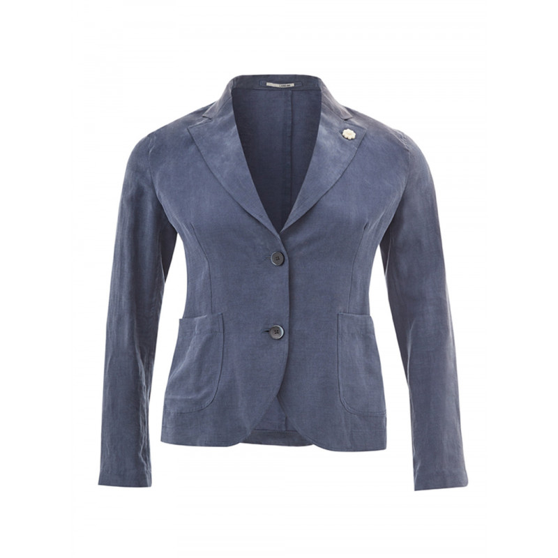 Giacca in viscosa blu - IT38