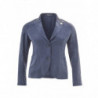 Giacca in viscosa blu - IT38