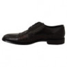 Scarpe formali in pelle nera con pelli esotiche - EU39/US6