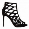 Sandali Bette tacco spillo pelle scamosciata nera - EU41/US10.5