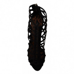 Sandali Bette tacco spillo pelle scamosciata nera - EU41/US10.5