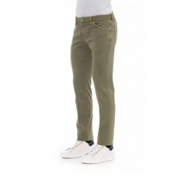 Jeans e pantaloni in cotone verde - W30