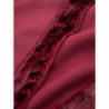 Abito lungo in velluto con spalline bordeaux - IT40
