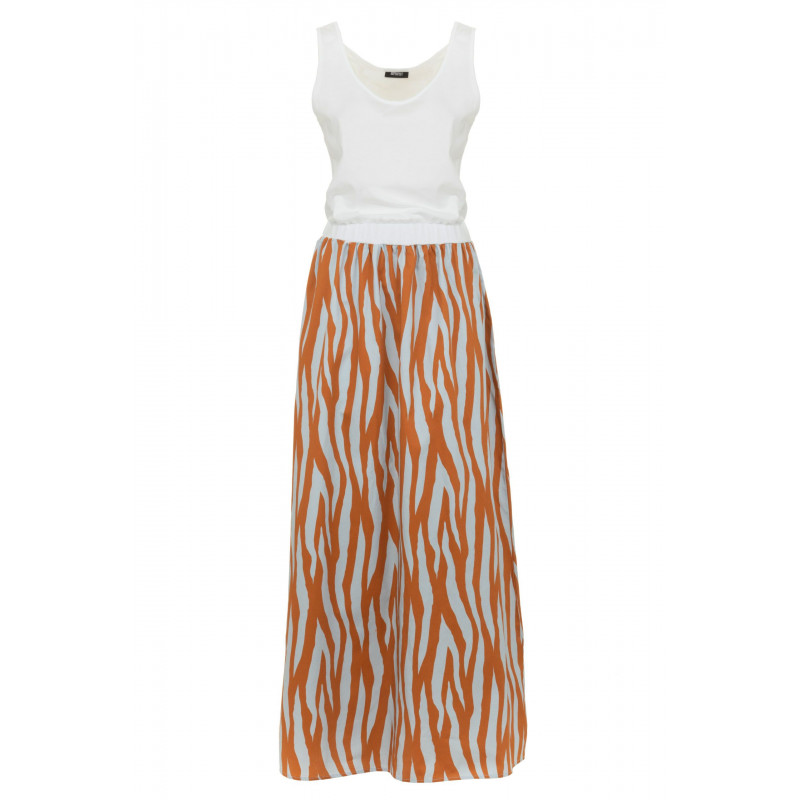 Abito in cotone bianco - L