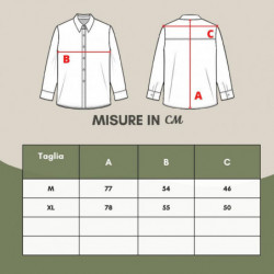 Camicia vestibilità regolare a righe azzurre - 40