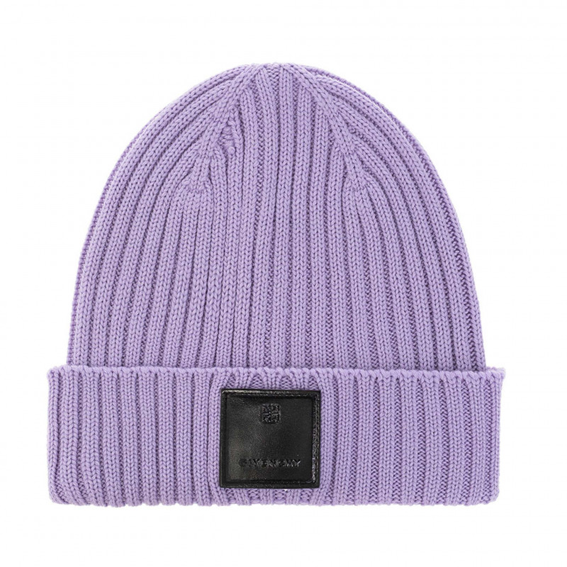 Cappello Beanie Lilla in Lana - ONE SIZE