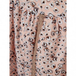 Abito midi rosa con stampa all-over - IT40