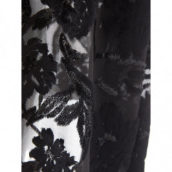 Abito lungo nero decorato con sottoveste - IT40