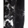 Abito lungo nero decorato con sottoveste - IT40