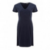 Abito blu in viscosa lunghezza midi con scollo a V - IT40