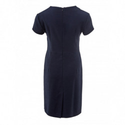 Abito blu in viscosa lunghezza midi con scollo a V - IT40