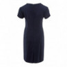 Abito blu in viscosa lunghezza midi con scollo a V - IT40