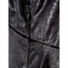 Abito nero decorato effetto velluto - IT40