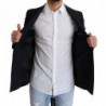 Giacca cappotto monopetto in lana blu scuro - IT46 - S