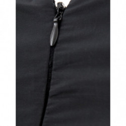 Abito lungo nero con scollo a V - IT40