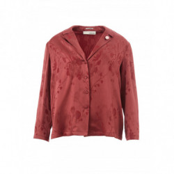 Camicia con stampa bordeaux...