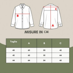 Camicia con stampa bordeaux su tutta la superficie - IT44