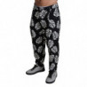 Pantaloni pantaloni in cotone elasticizzato foglia nera - IT50 - L