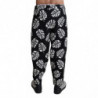 Pantaloni pantaloni in cotone elasticizzato foglia nera - IT50 - L