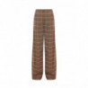 Pantalone palazzo in viscosa microquadri - IT40
