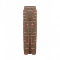 Pantalone palazzo in viscosa microquadri - IT40