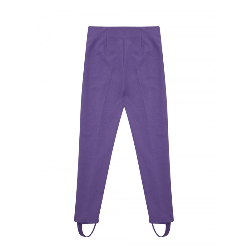 Pantaloni stile jodpur in viscosa viola - IT40