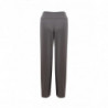 Pantaloni palazzo a vita alta in lana grigia - IT40