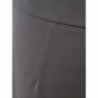Pantaloni palazzo a vita alta in lana grigia - IT40