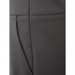 Pantaloni palazzo a vita alta in lana grigia - IT40