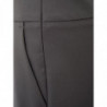 Pantaloni palazzo a vita alta in lana grigia - IT40